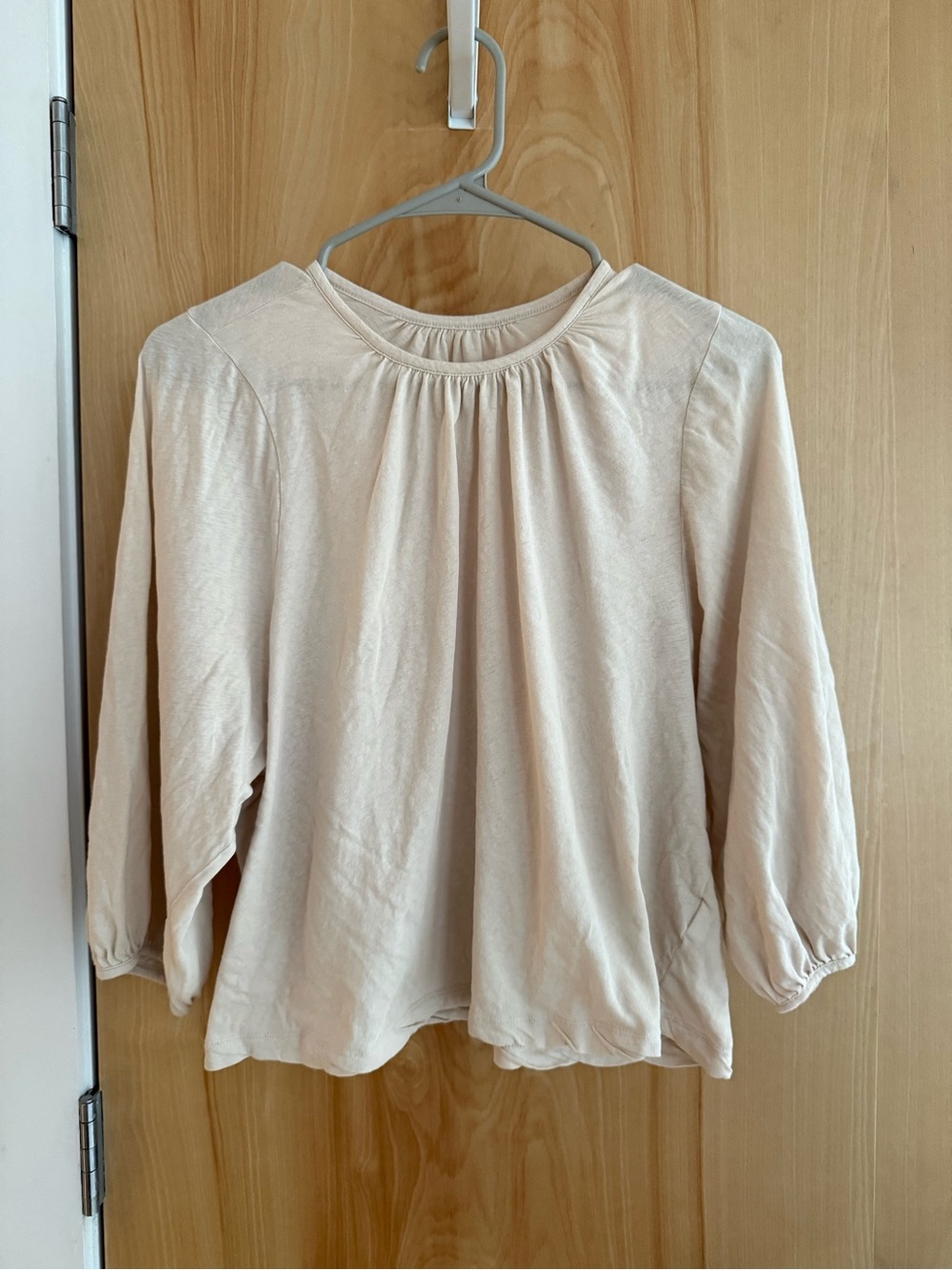 Everlane blouse in cream